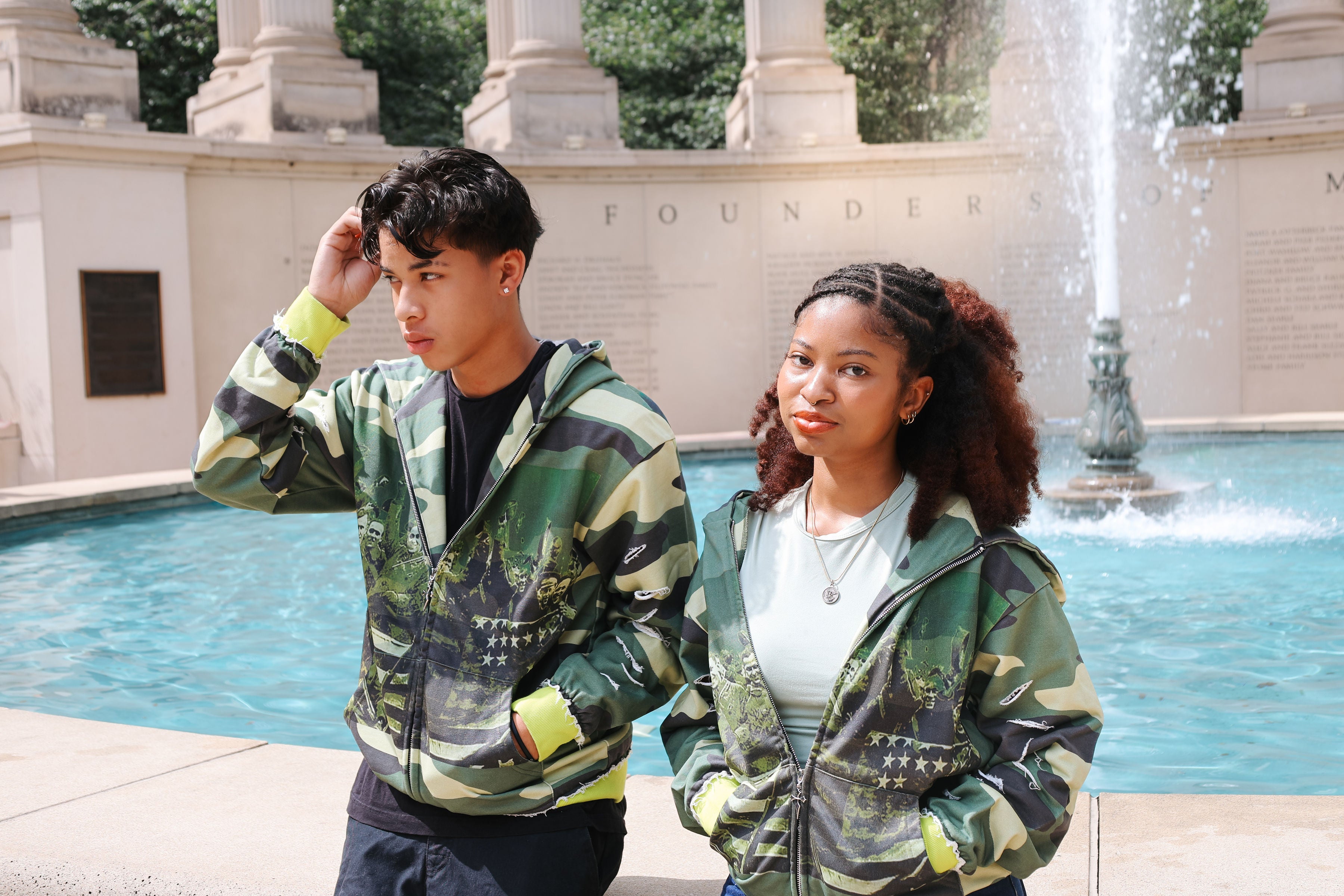 “Victory”zip up hoodie