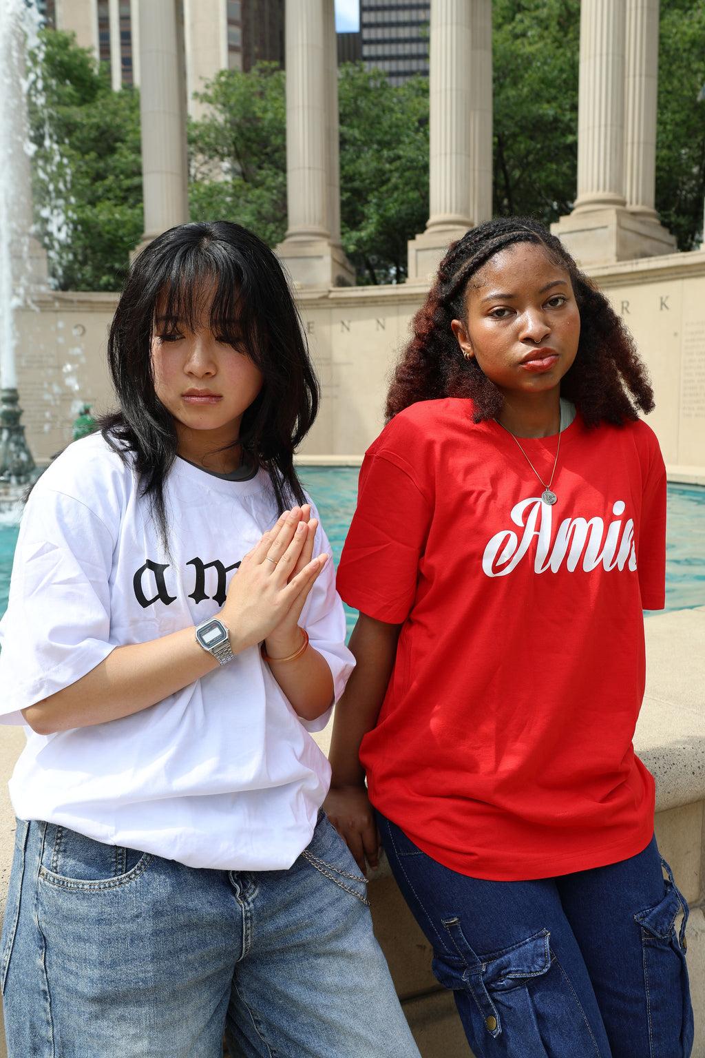 Amin red t shirt