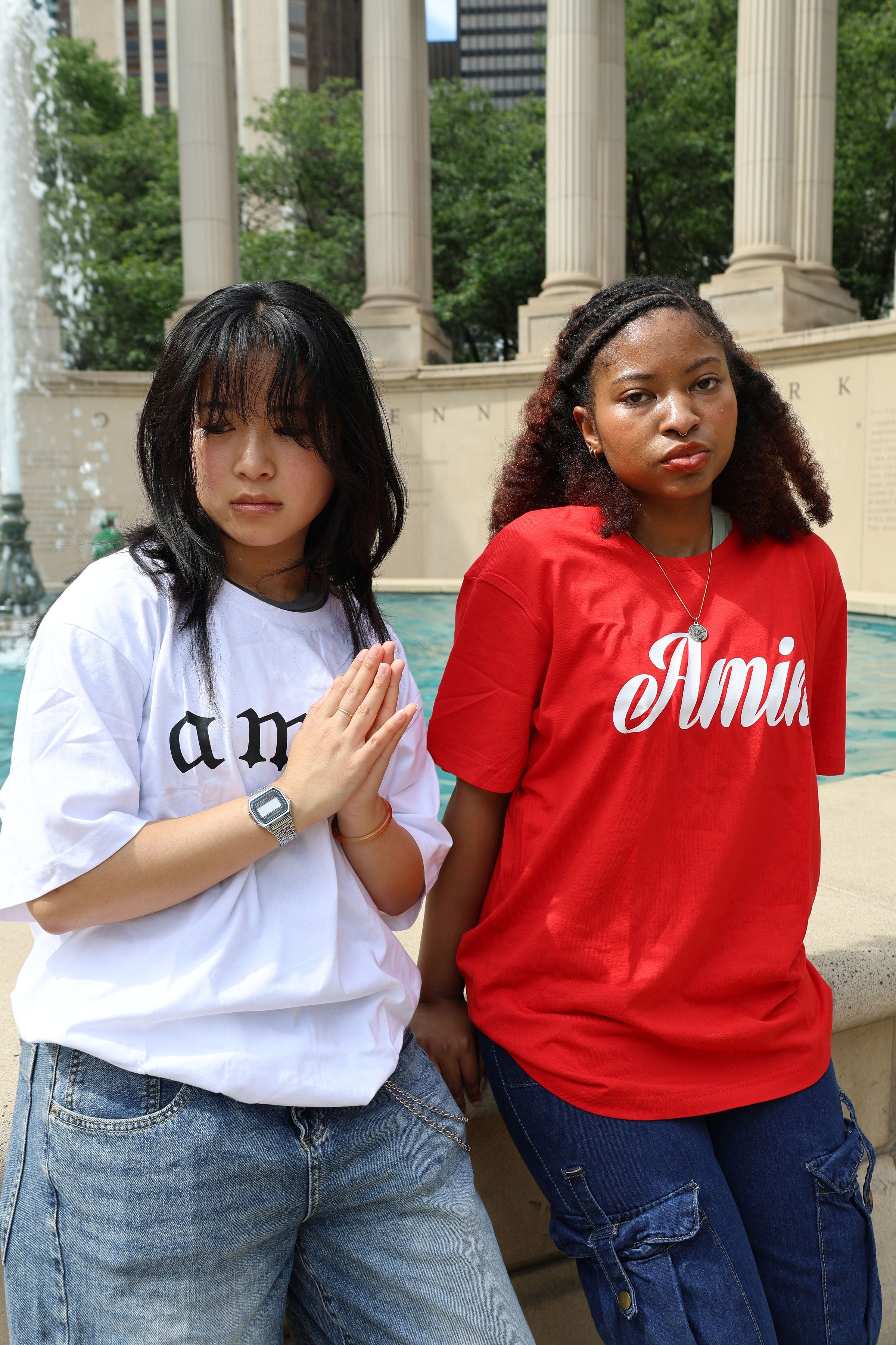 Amin red t shirt