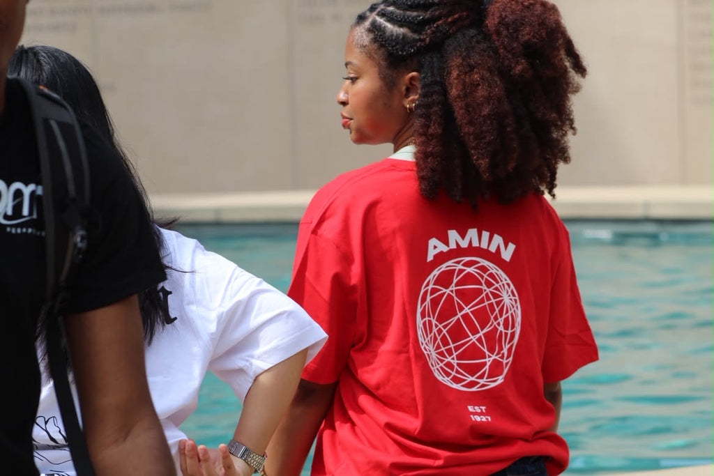 Amin red t shirt