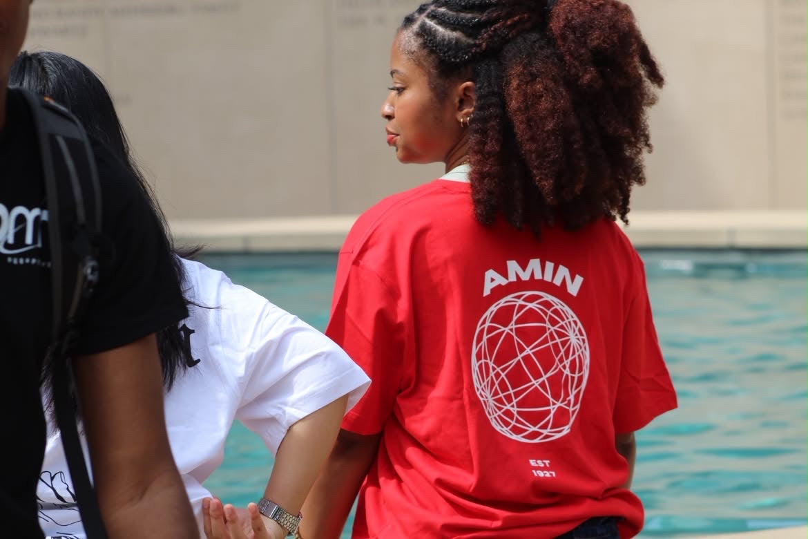 Amin red t shirt